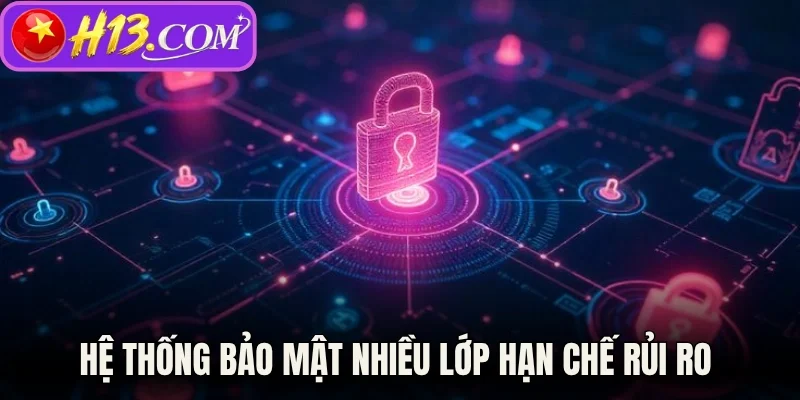 Hệ thống bảo mật nhiều lớp hạn chế rủi ro 