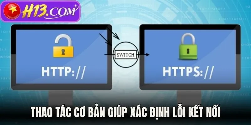Thao tác cơ bản giúp xác định lỗi kết nối